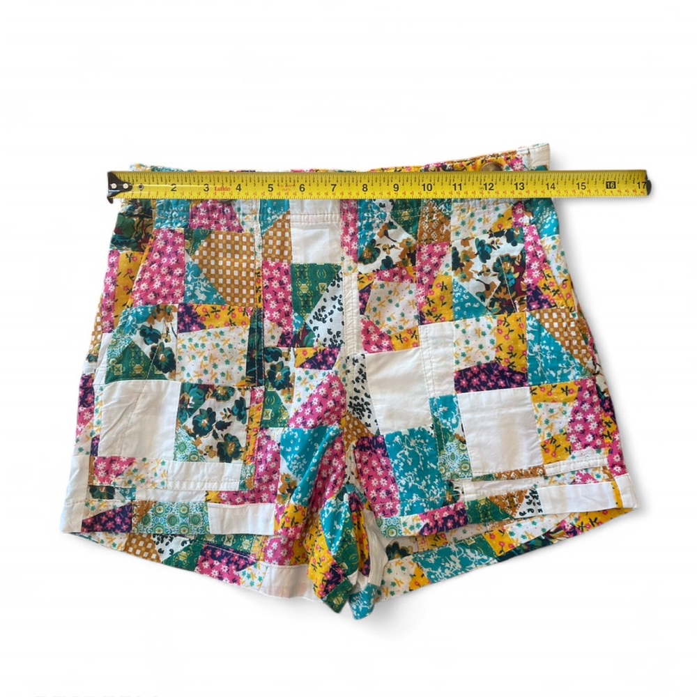 Pilcro Multicolor‎ Patchwork High Waist Shorts - Picture 3 of 8